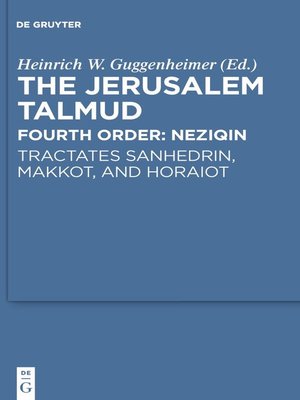 cover image of Tractates Sanhedrin, Makkot, and Horaiot